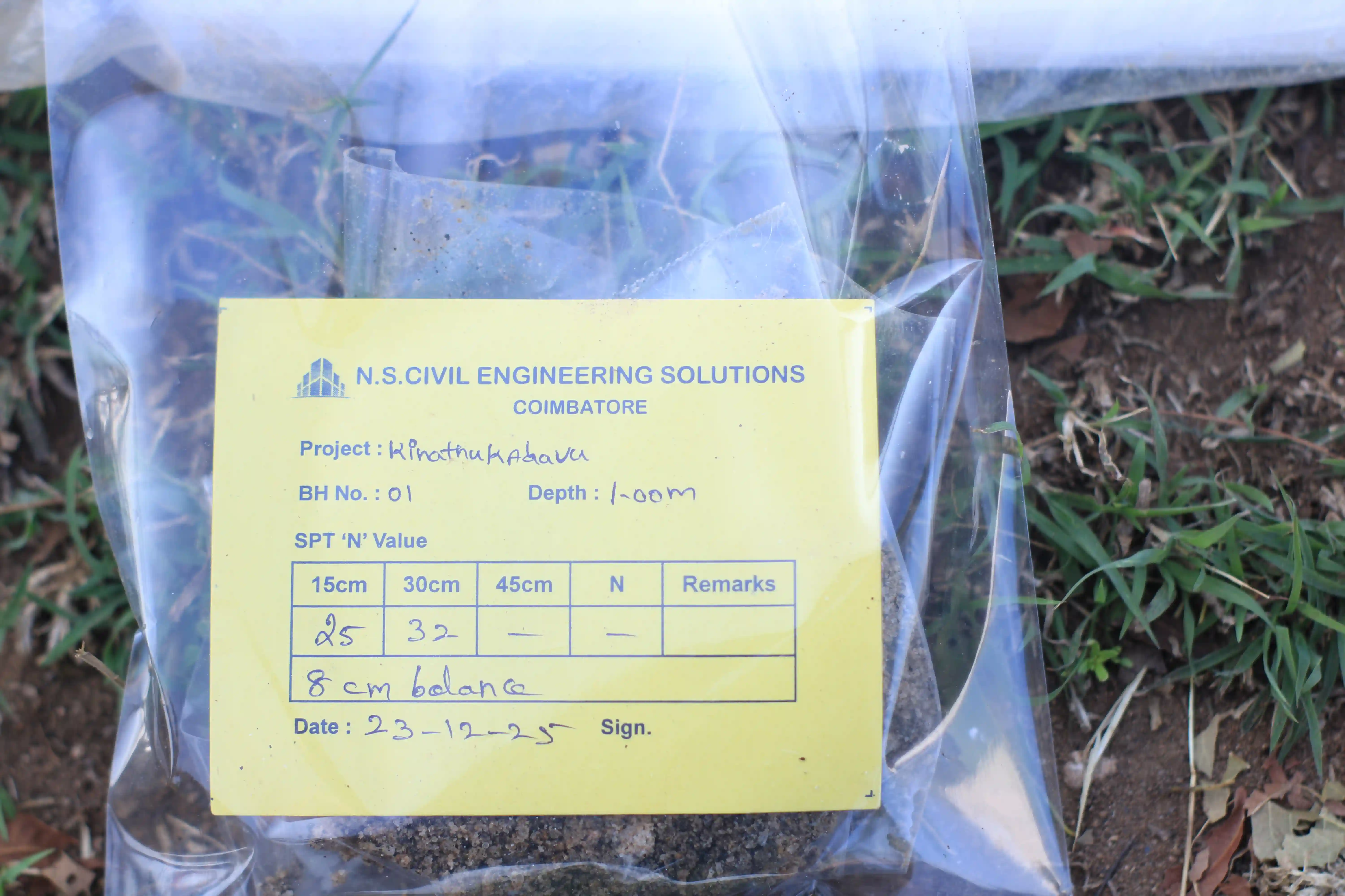 Soil rig at coastal location with palm trees